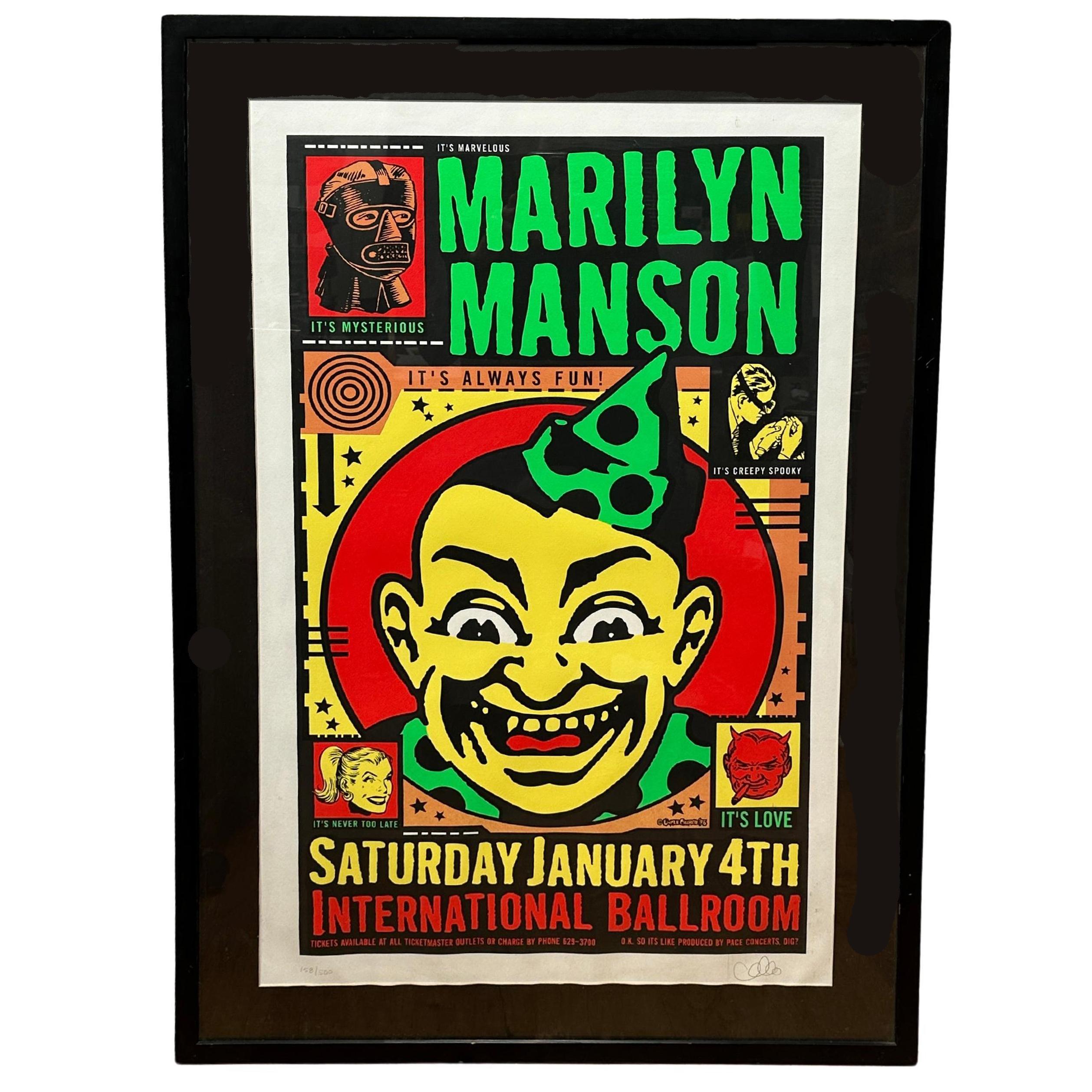 Unknown Print - Marilyn Manson Punk Rock Concert Poster