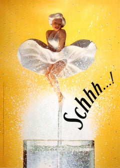 Marilyn Monroe Poster originale d'epoca per Schweppes 1995