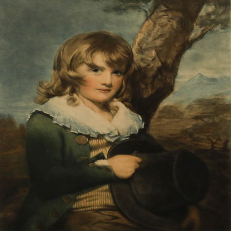 Marjorie Bacon (1877-1962) - Framed 1933 Mezzotint, Master John Lock - Print by Unknown