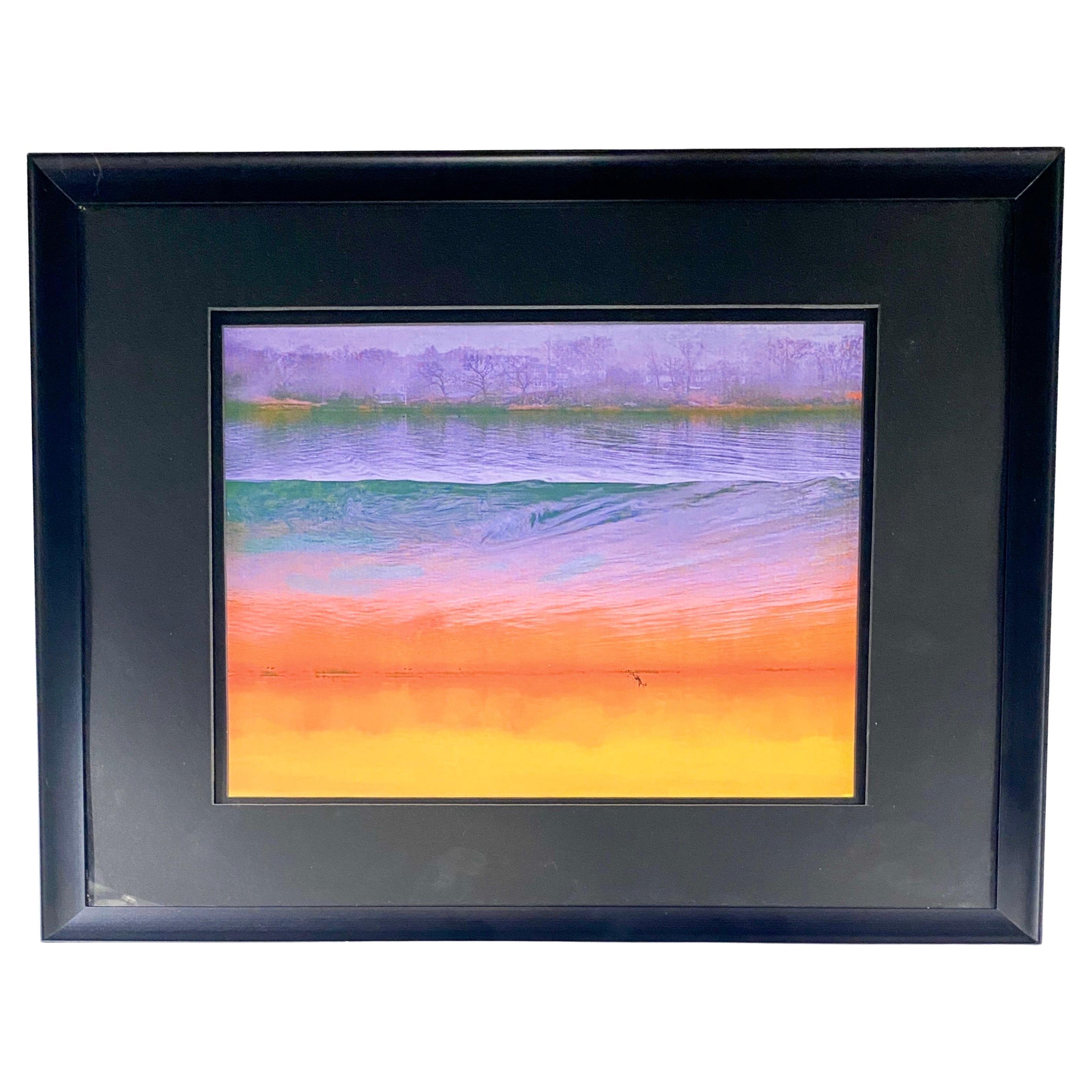 Marmalade Sky is a mixed media collage by contemporary artist Marc Vandermeer ( American, 1950's). The art work is mounted with Hahnemuhle paper, archival museum quality and to. 25 Dibond aluminum substrate. The mixed media arts or portrays a scene