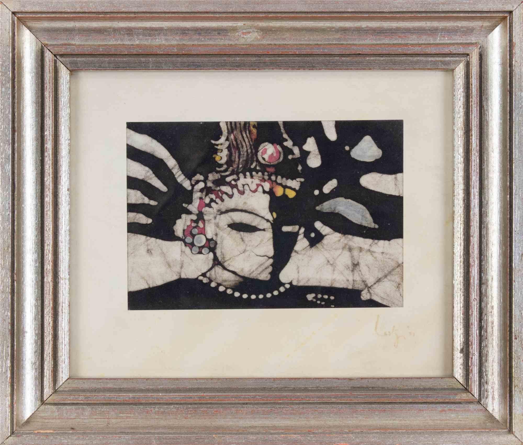 Unknown Portrait Print - Mask - Print - Mid-20th Century