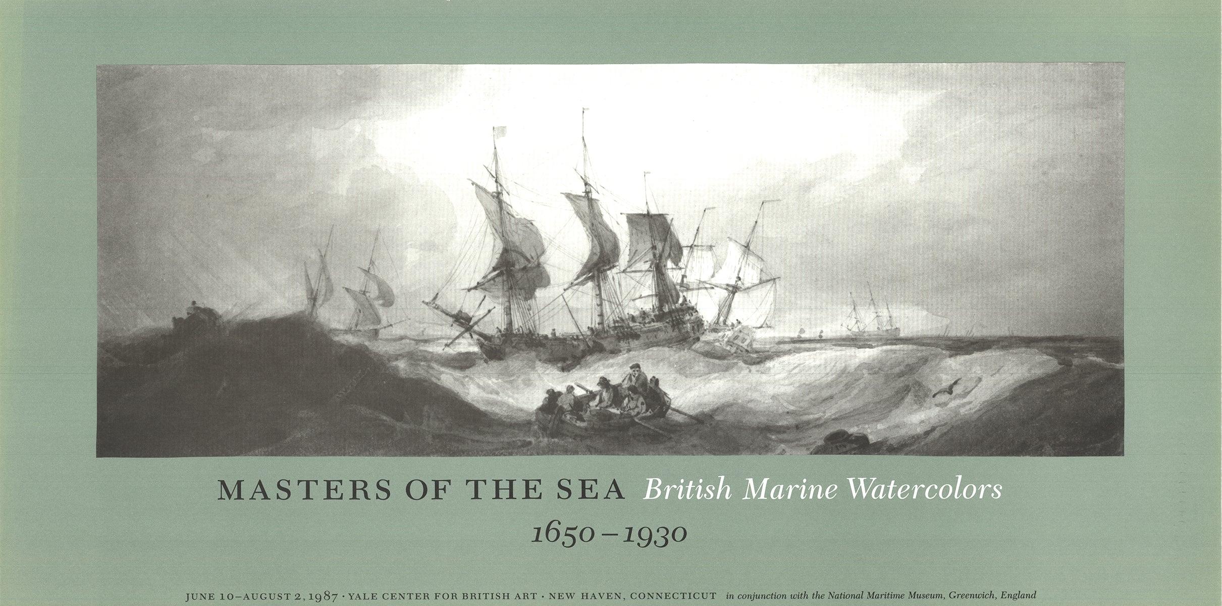 Masters of the Sea- British Marine Watercolors 1987 - Print by Unknown