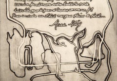 Matines (B&W), Modern Etching by Magdeleine Mocquot