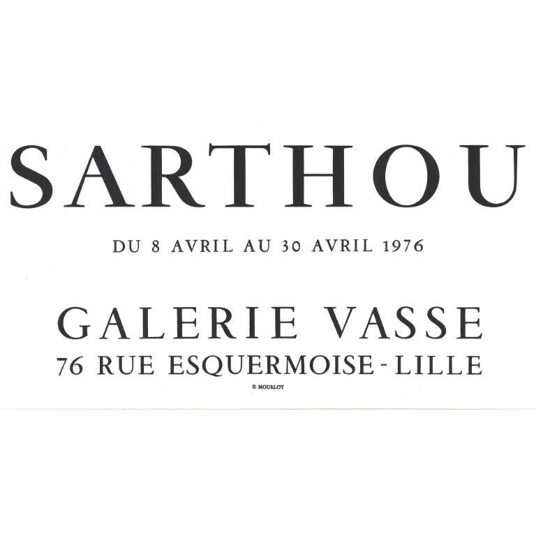 Maurice-Elie Sarthou 'Galerie Vasse' 1976- Lithograph For Sale 1