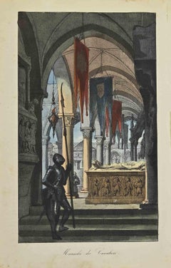 Antique Mausoleum of the Knights - Lithograph - 1862