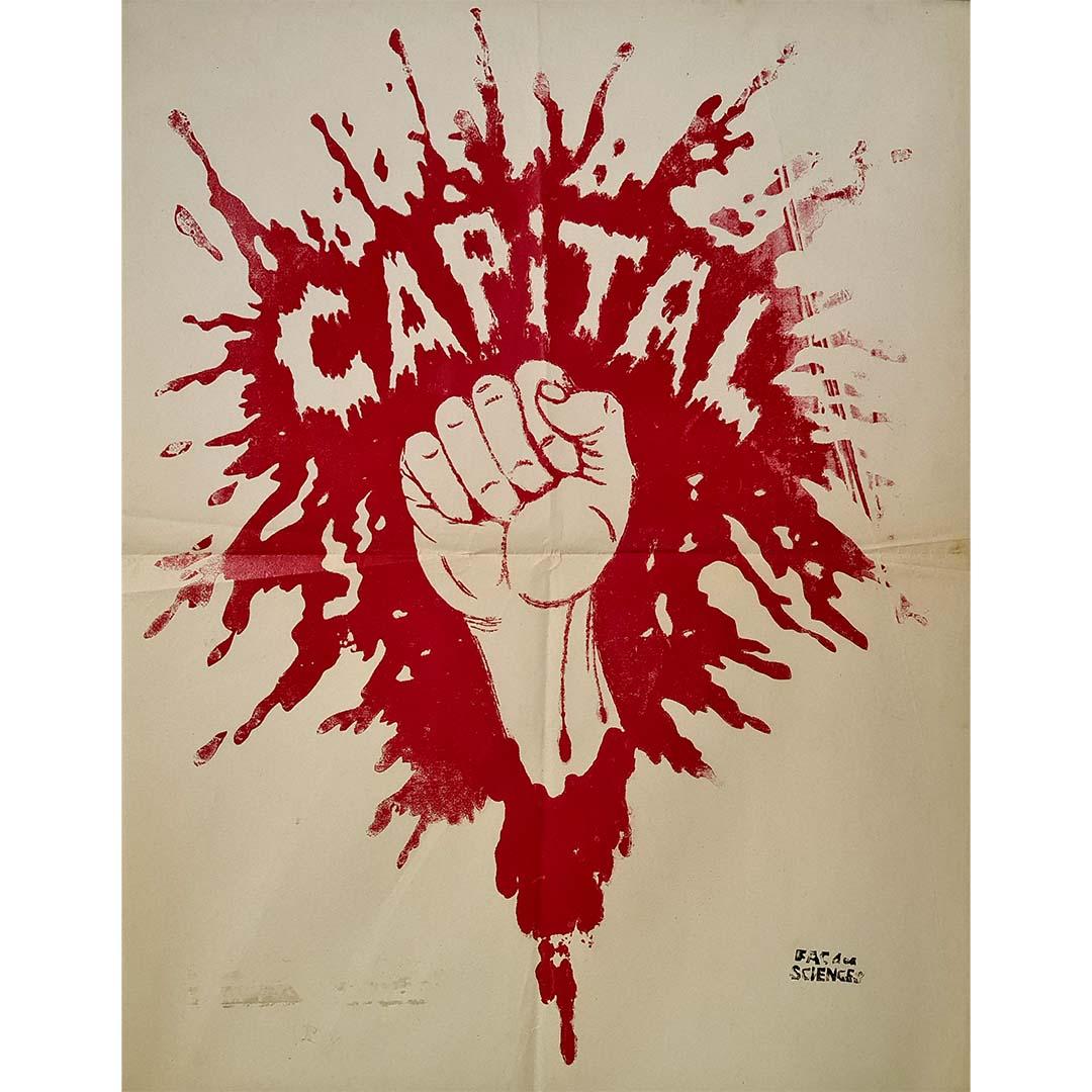 Unknown Print - May 1968 Original French Protest Poster, Capital