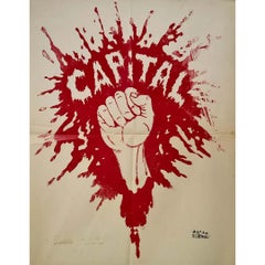 May 1968 Original French Protest Poster, Capital