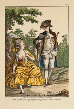 Meeting - Original Print on Paper - Late 18th Century