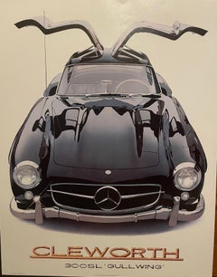 Mercedes Benz 300 SL Alas de Gaviota     Arte del cartel