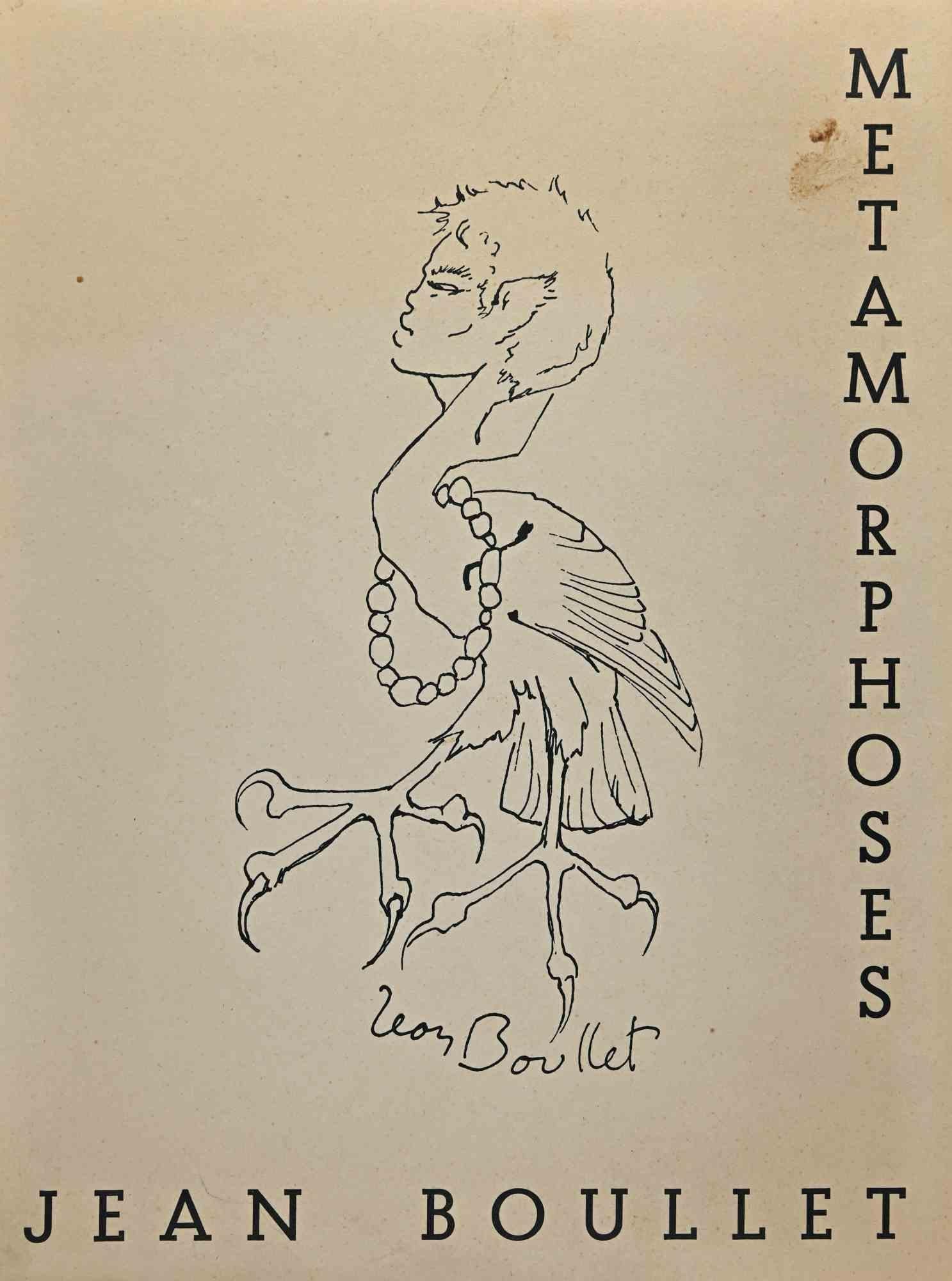 Figurative Print Unknown -  Metamorphosis - Lithographie de Jaen Boullet - Années 1950