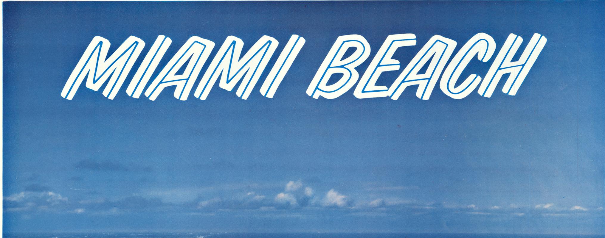 Miami Beach Jet National original vintage travel poster - Print by Unknown