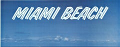 Miami Beach Jet National original vintage travel poster