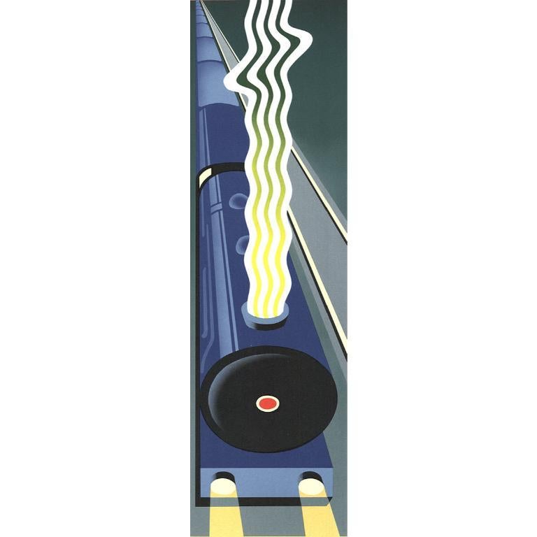 Michael Doret 'Le Train Bleu' 1982- Lithograph For Sale 1