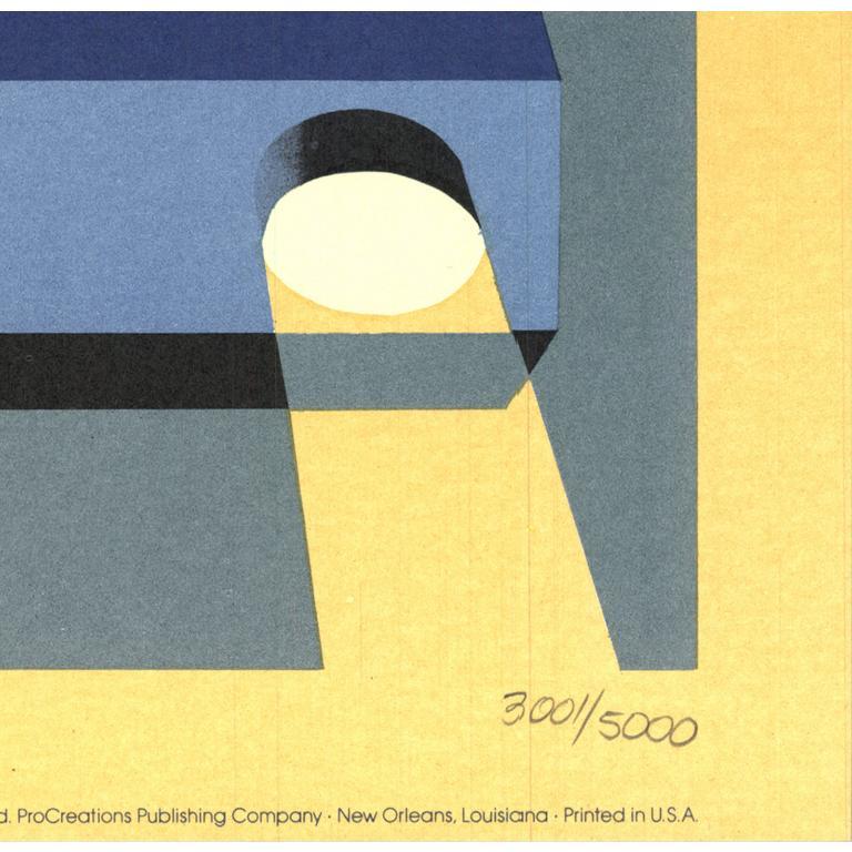 Michael Doret 'Le Train Bleu' 1982- Lithograph For Sale 2