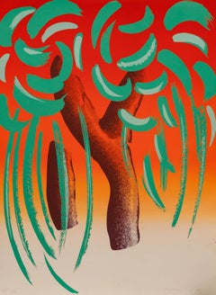 Michael Heindorff - Sérigraphie du XXe siècle, « Les arbres de Tasso IX »