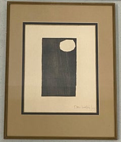 Mid Century Modern Abstract Etching w/ Aquatint c.1965