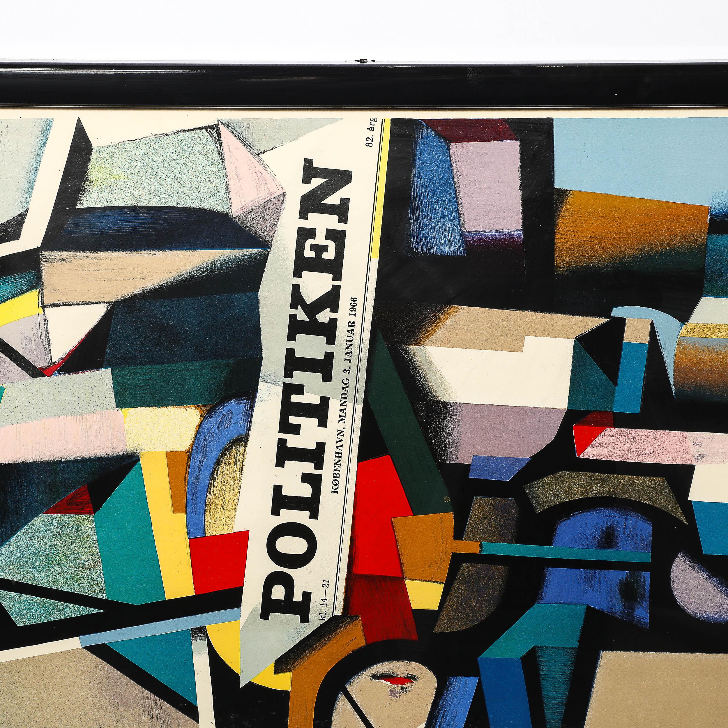 Mid-Century Modernist Lithograph Poster 