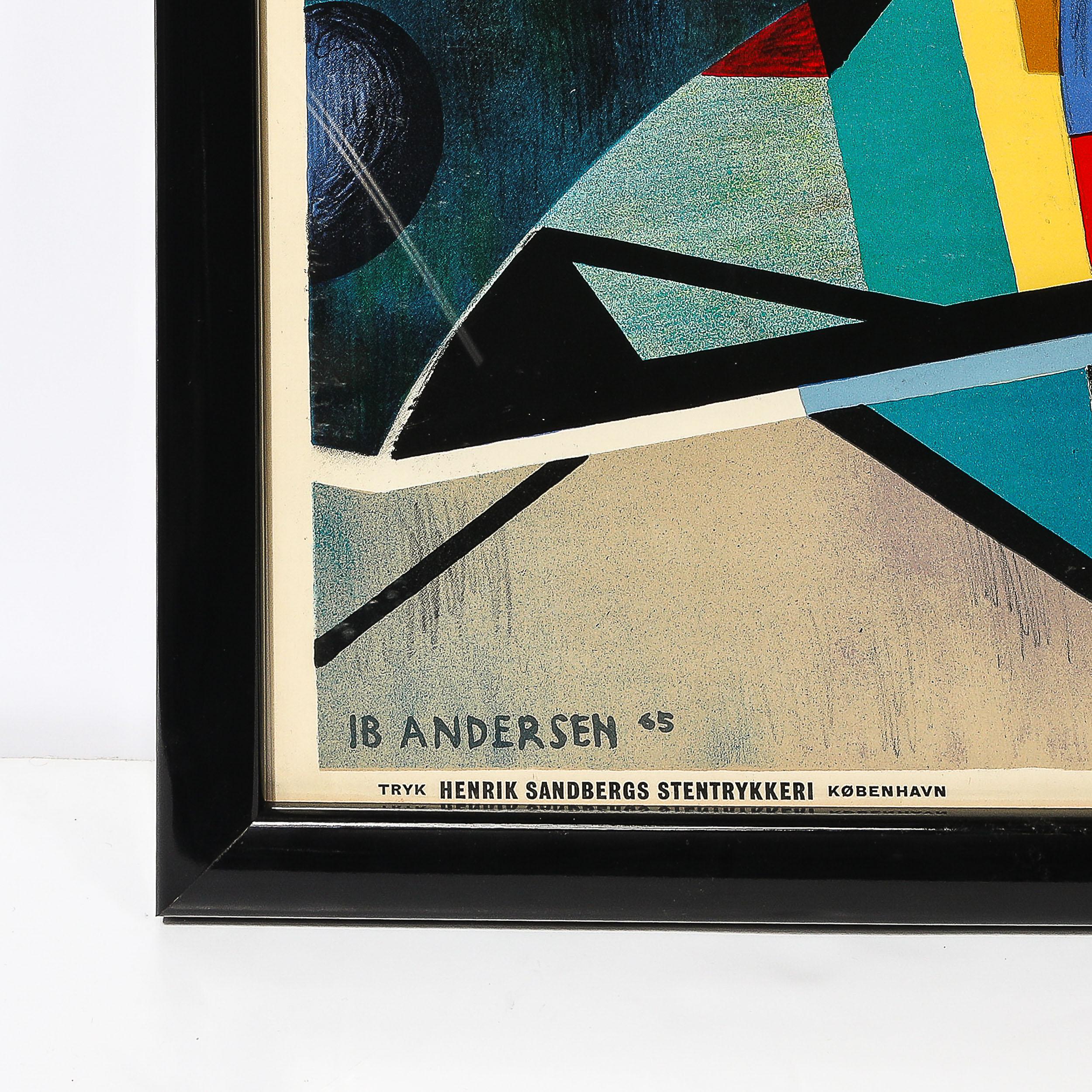 Mid-Century Modernist Lithograph Poster 