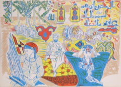 Middle East North African Scene, Modern Screenprint by Biagio Civale