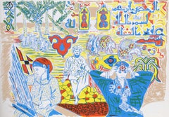 Middle East North African Scene, Modern Screenprint by Biagio Civale