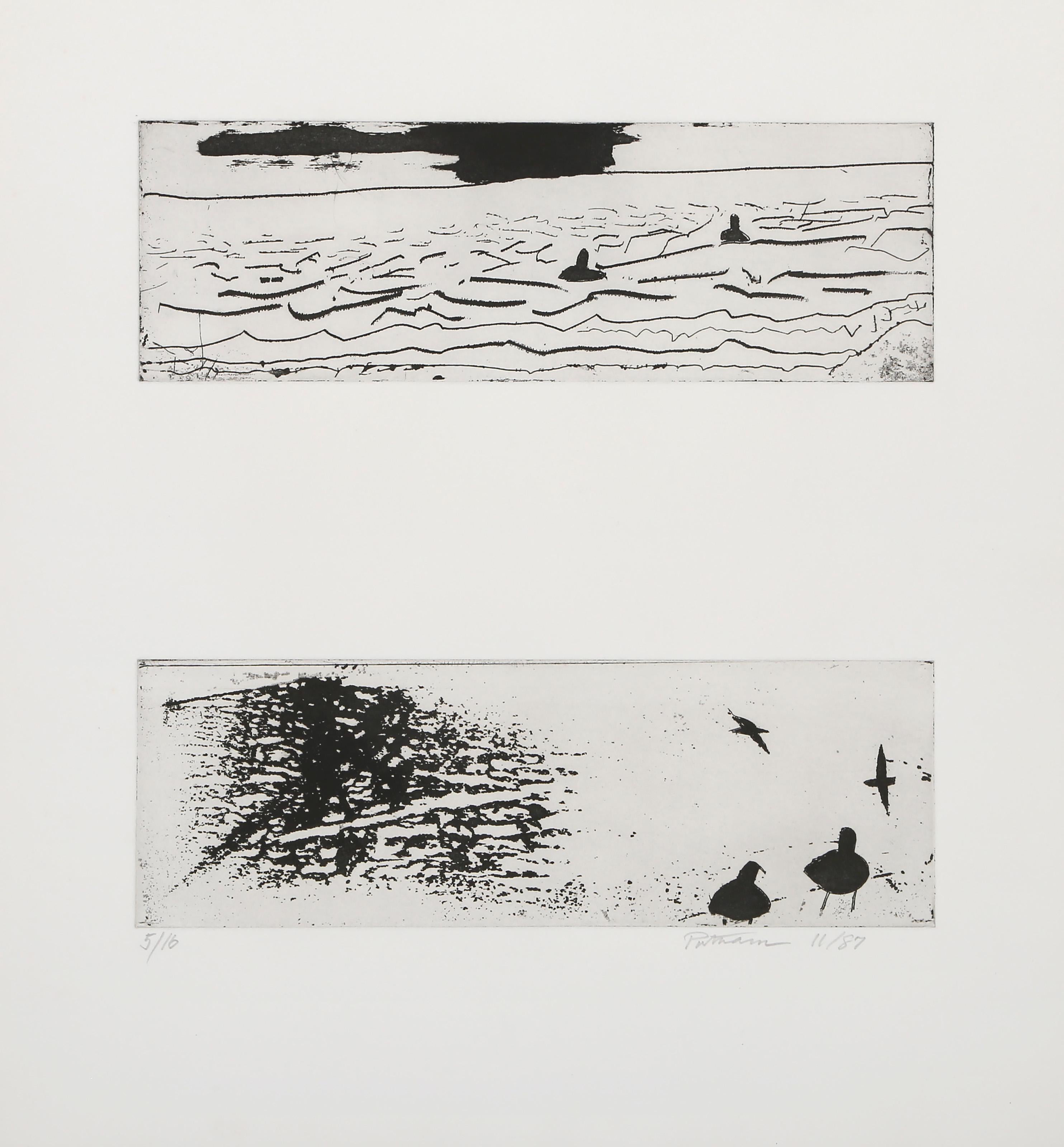 Migration, Conceptual Etching by Wallace Putnam For Sale 2