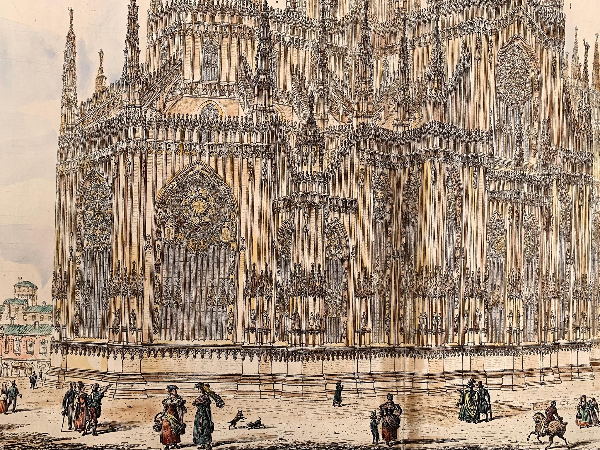 milan cathedral drawing