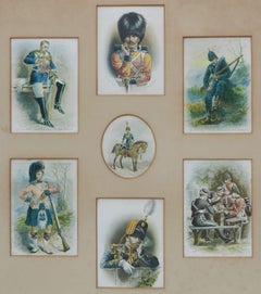 Militaria Postcards Royal Horse Guard Scottish Highland Harry Payne c1858-1927