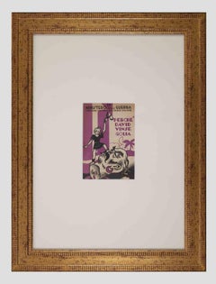 Ministry of War - Why David Defeated Golia - Original Lithograph - 20th Century