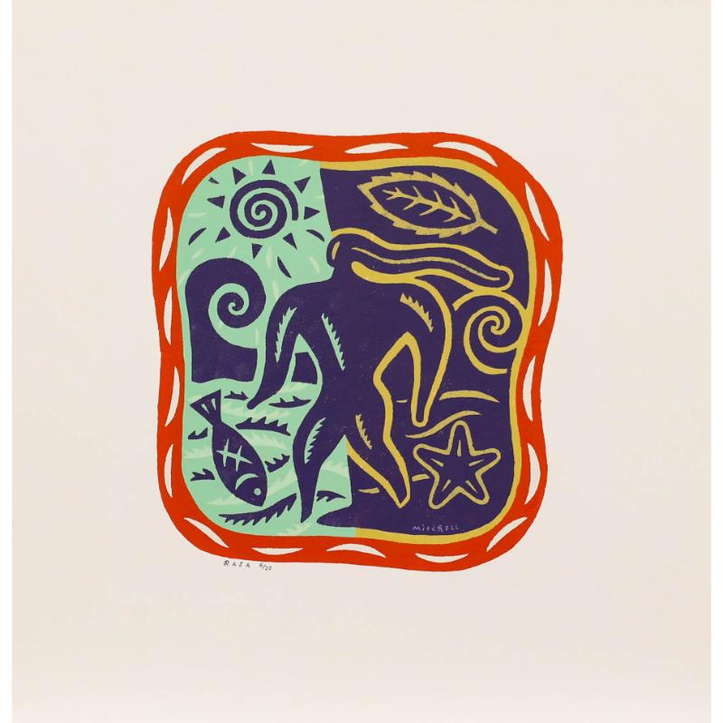 Unknown Figurative Print - Mitchell - Contemporary Silkscreen, Mother Nature