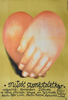 Cartel Vintage Mitosc Szesnatolatkow - 1970