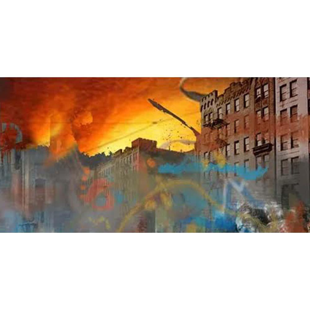 Impression technique mixte intitulée « End of Days », encadrée en vente 3