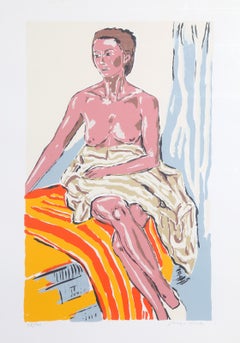 Model at Cagliari, Modern Screenprint by Biagio Civale