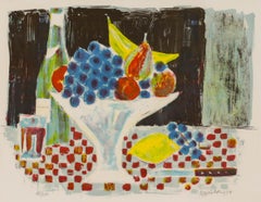 Modern British School 1974 Lithograph - The Fruit Bowl
