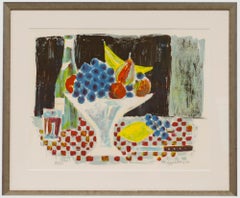 Modern British School 1974 Lithograph - The Fruit Bowl