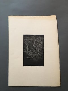 Modern Pair of Oriental Numbered and Signed Etching