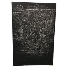 Modern Pair of Oriental Numbered and Signed Etching