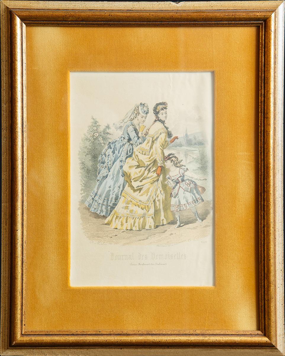 MODES DE PARIS "Les Desmoiselles" 1875