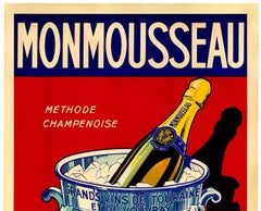 Monmousseau Votre Vin original sparkling Champagne vintage poster