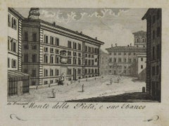 Antique Mons Pietatis - Etching after Franzetti - 1820