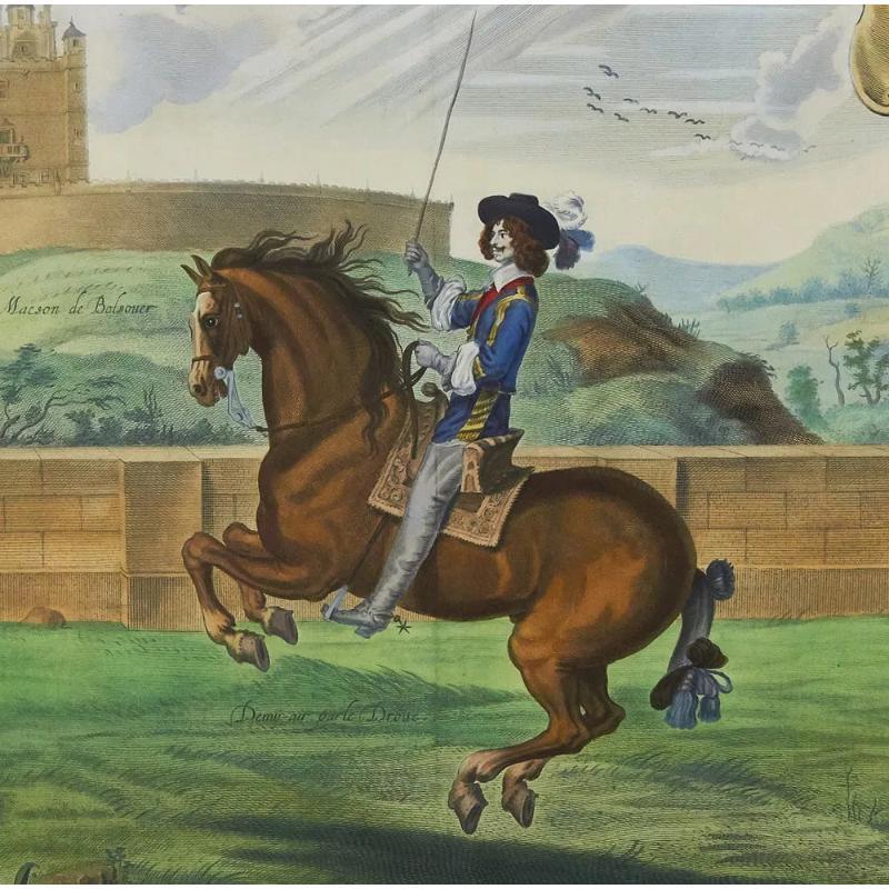 Monseigneur le Marquis à Cheval. Demÿ-air. parle Droite. Fol. 30 from the book ' For Sale 1
