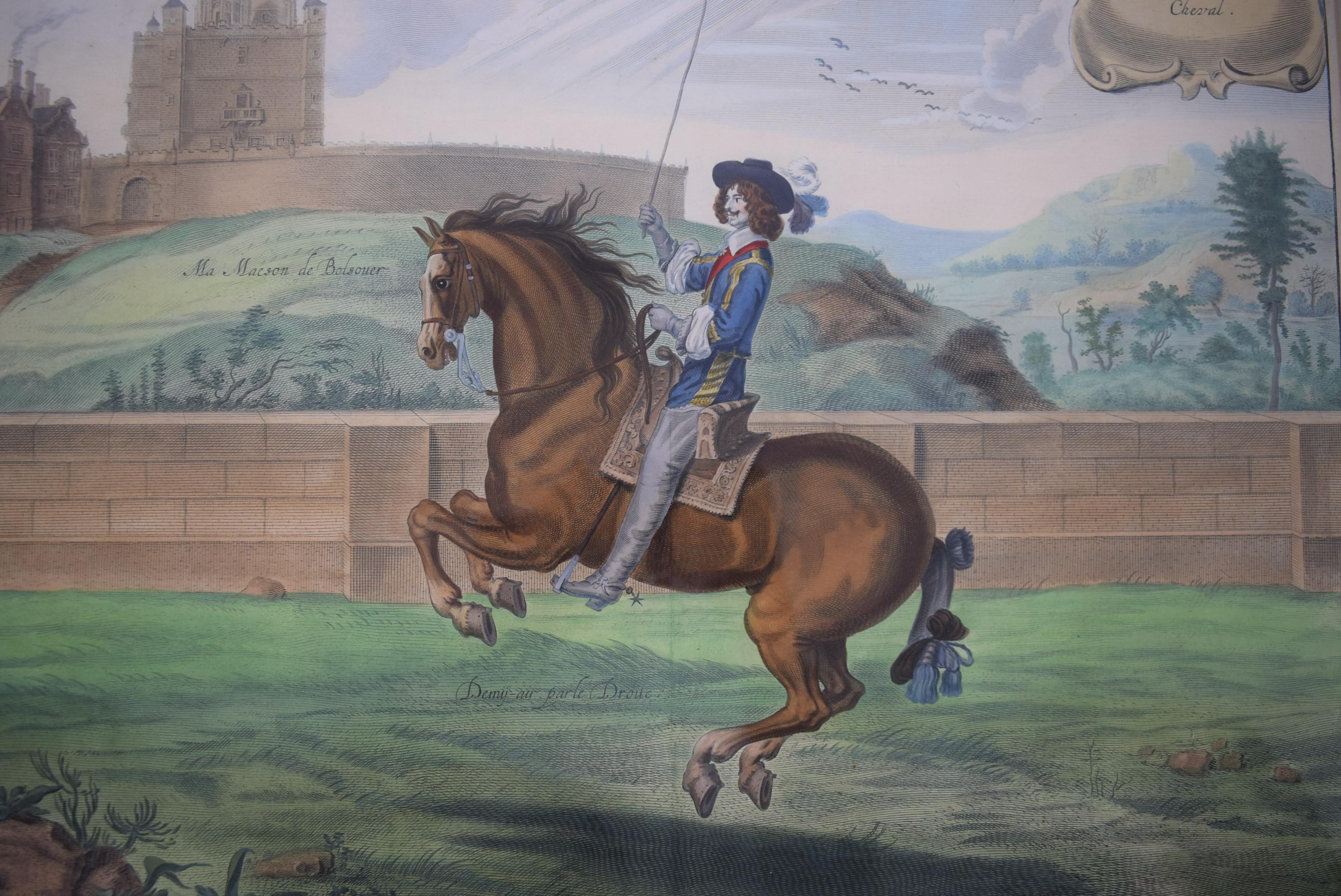 Monseigneur le Marquis à Cheval. Demÿ-air. parle Droite. Fol. 30 from the book ' For Sale 2