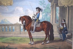 Monseigneur le Marquis estant à cheval, pour Mônsrer la vraije assiette du Caval