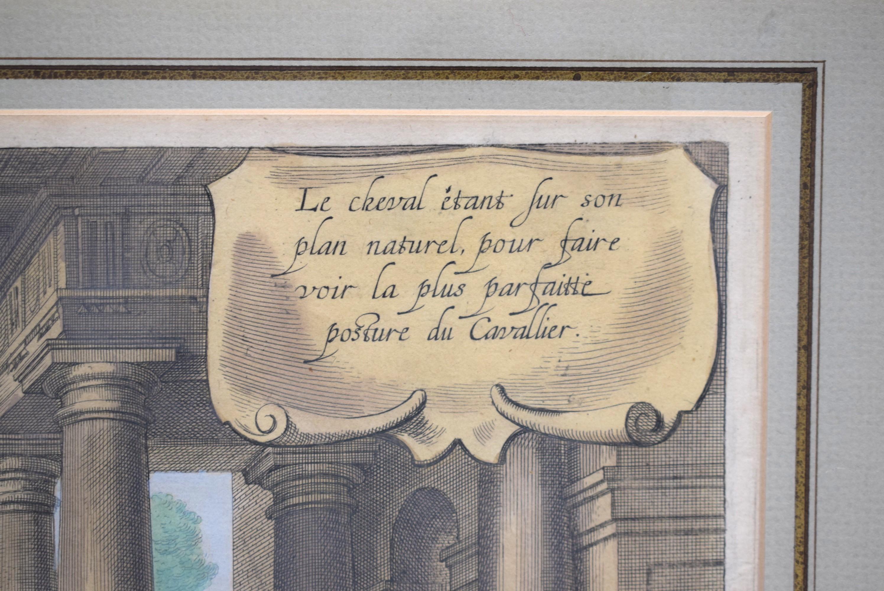 Monseigneur le Marquis estant à cheval, pour Mônsrer la vraije assiette du Caval For Sale 2
