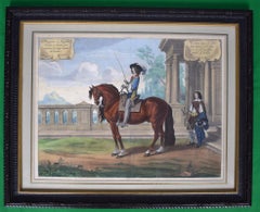 Monseigneur le Marquis estant à cheval, pour Mônsrer la vraije assiette du Caval