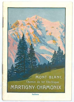 Mont Blanc - Antique Offset - 1906