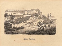 Monte Cassino - Lithographie - 19e siècle 