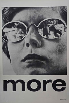 MORE - 1969 - POSTER - CULT - DRUG THEMED - SCORE BY PINK FLOYD - SUPER SELTEN