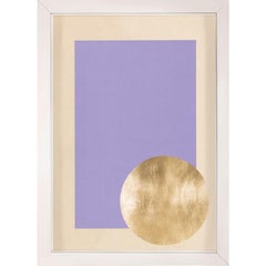 Morning Glory, Purple, Gold Leaf, Framed