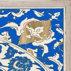 Moroccan art No. 1, gold leaf, acrylic box, framed