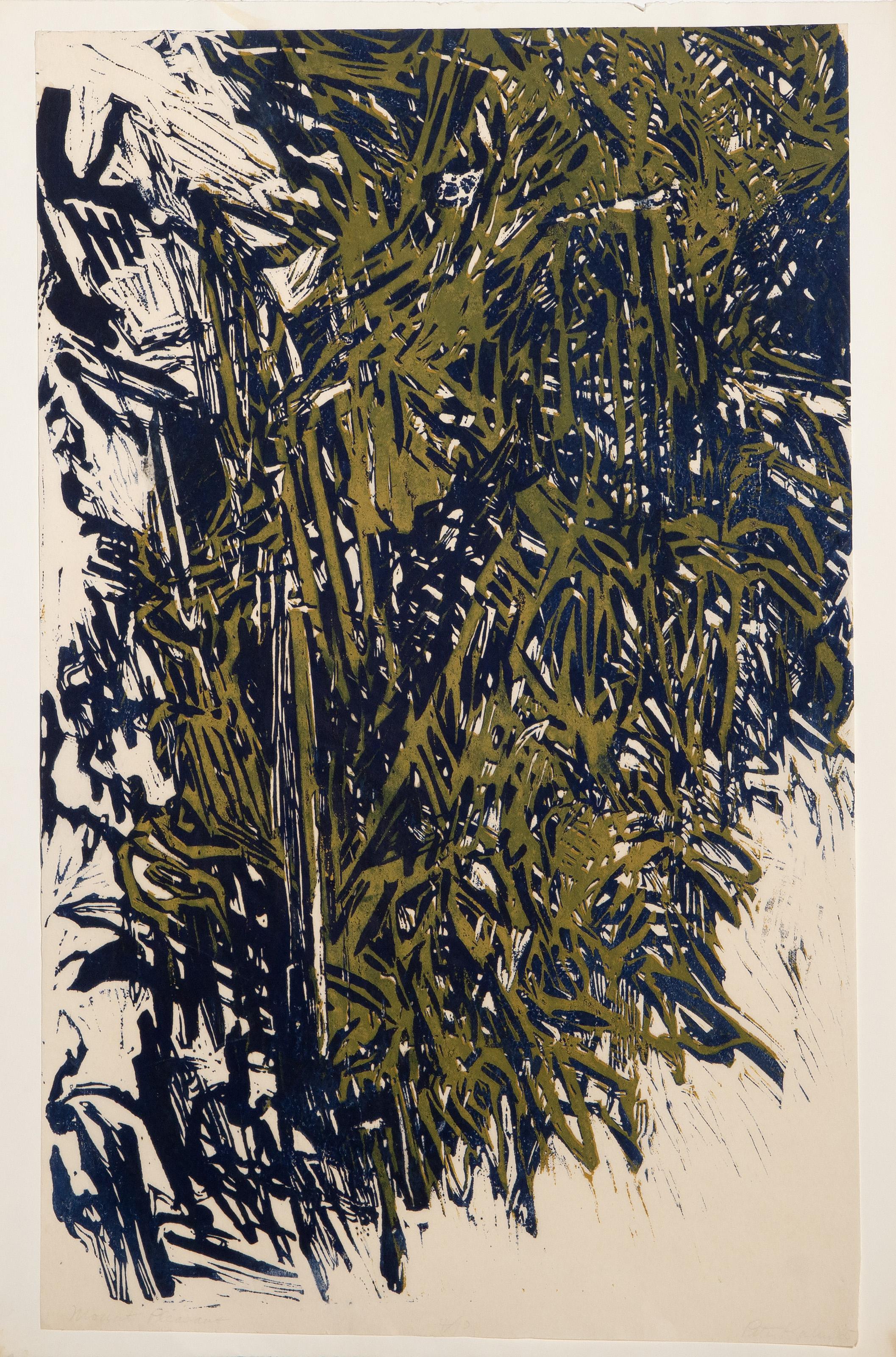 Peter Kalen - Mount Pleasant, Year: 1965, Medium: Screenprint on Laid paper, signed, dated, titled and numbered in pencil, Edition: 4/10, Size: 28.75 x 18 in. (73.03 x 45.72 cm)